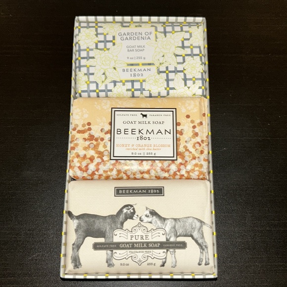 Beekman 1802 Goat Milk Soap Gift Box of 3 Bars 9.0oz each New - Picture 2 of 4